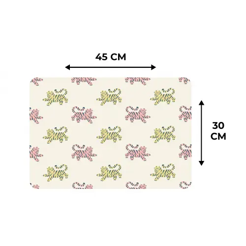 Dansend - Katten - Patroon Placemat vinyl groot 368 -specs