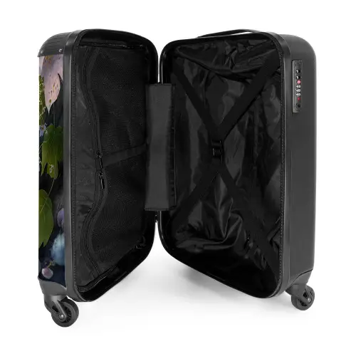 Muis - Bos - Bloemen - Illustratie - Bosdieren NBS - Handbagage koffer - Unisex middel -binnenkant