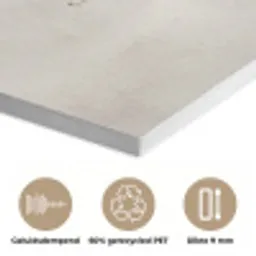 Vlinder - Bloem -Natuur - Beige PET vilt klein -closeup_NL