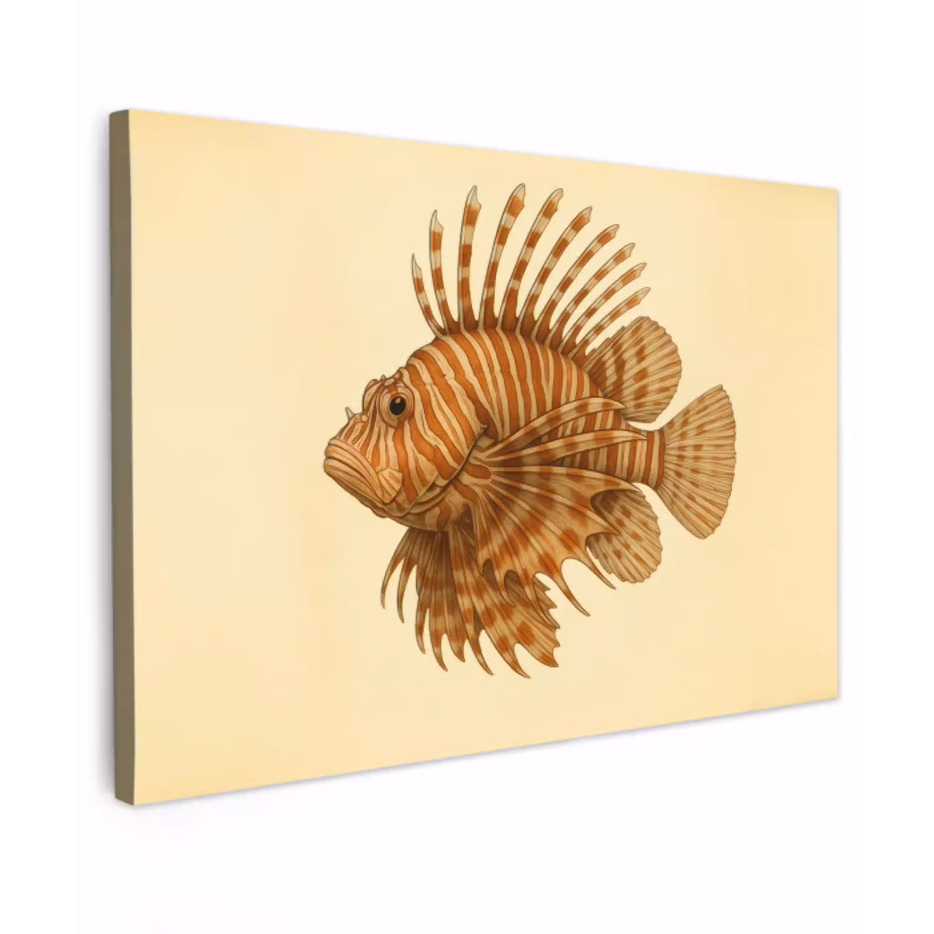 Strepen - Vis - Rond - Stekels canvas 2cm klein -z3d