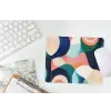 Abstract - Blauw - Roze muismat rubber klein -witbureau