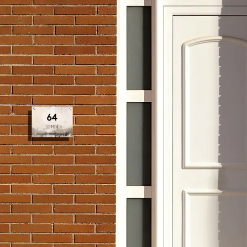 Geschilderd - Modern Naambord Rechthoek middel -sfeer3-rechthoek-S
