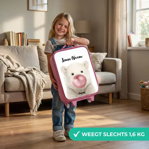 Bubblegum beer Kinderkoffer - Roze klein -sfeer2_NL