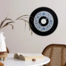 Vinyl - LP - Delfts Blauw - Muziek Wandcirkel kunststof plaat 5mm dik klein -sfeer4