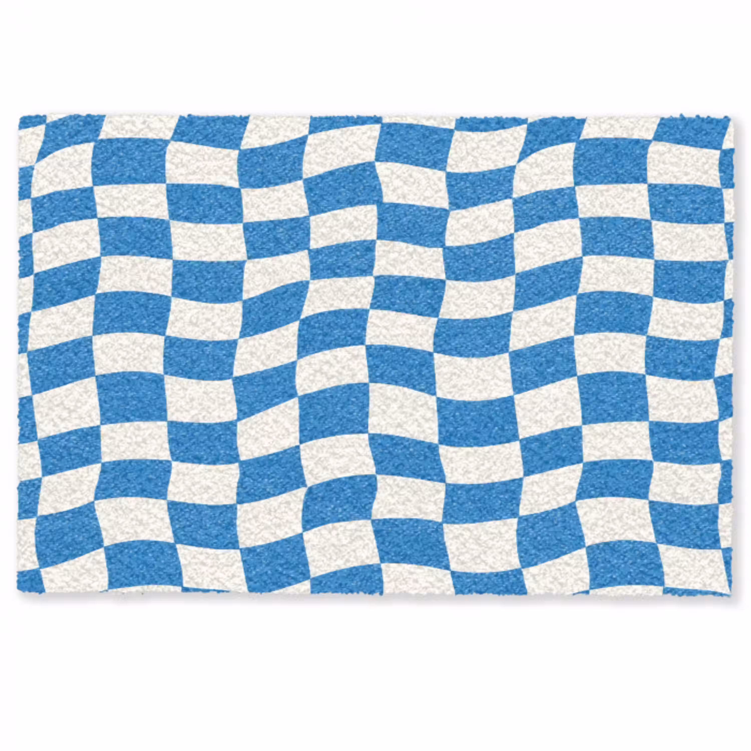 Golvend - Patroon - Blauw Deurmat klein 898 -zkaufland3d