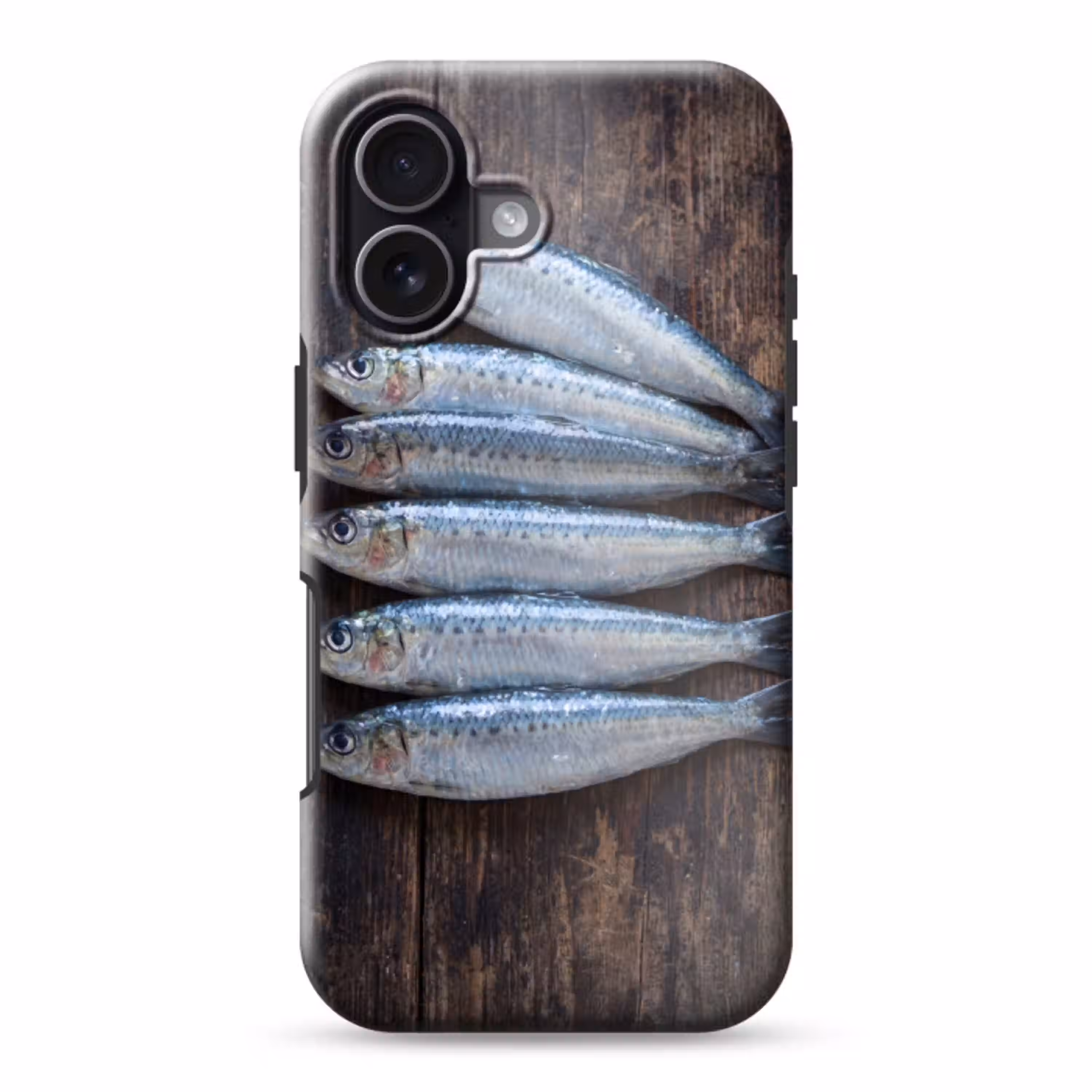 Vis - Hout - Eten Toughcase MagSafe Apple iPhone 17 klein -3d