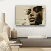Vrouw - Kunst - Modern - Beige canvas 2cm klein -sfeer6