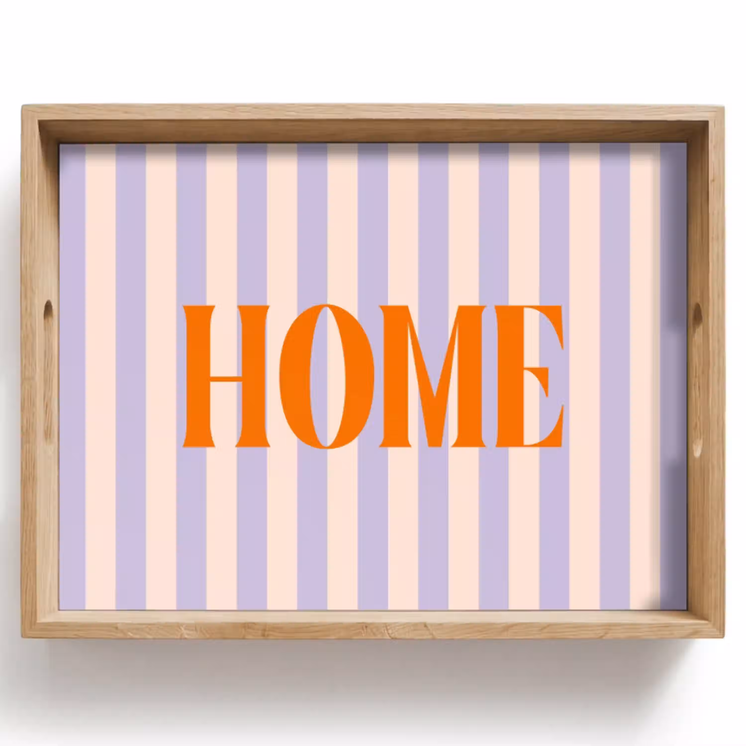 Lila - Oranje - Strepen - Home Dienblad Rechthoek middel -z3d_shopping