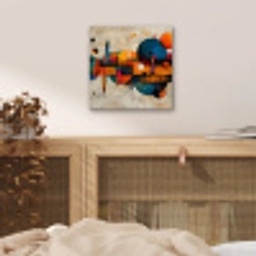 Kunst - Kleurrijk - Modern - Vormen aluminium wit klein -sfeer3