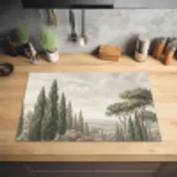 Vallei - Bos - Natuur - Groen Inductie beschermer vinyl 3mm klein -sfeer5