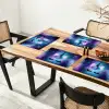 Eenhoorn - Sterren - Magisch - Blauw Placemat vinyl groot -zzsfeer4_Kitchenyeah-website