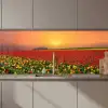 Bloemen - Landschap - Tulpen - Zonsondergang keuken achterwand 2 middel zz_3dshopping