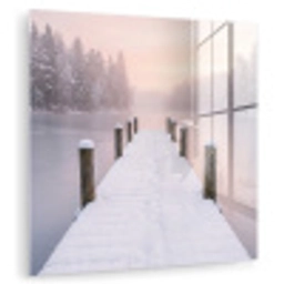 Steiger - Meer - Mist - Winter - Serene plexiglas 5mm klein -zzzproduct_nieuw