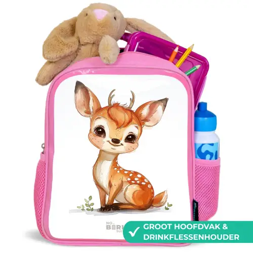 Baby hert Kinderrugzak - Roze middel -inhoud_NL