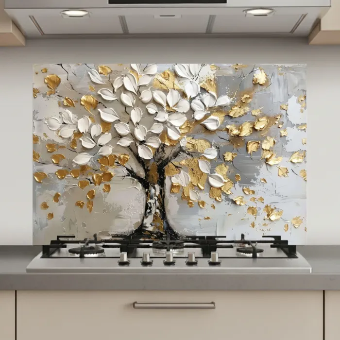 Boom - Beige - Grijs - Goud - Abstract keuken achterwand spatscherm klein -3d_website