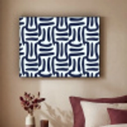 Abstract - Modern - Blauw Textielframe zwart klein 947 -sfeer1