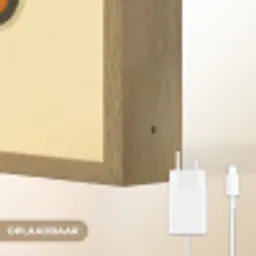 Vis - Oranje - Strepen Light Box met batterij (Wandlamp) middel -USP_websiteoplaadbaarNL