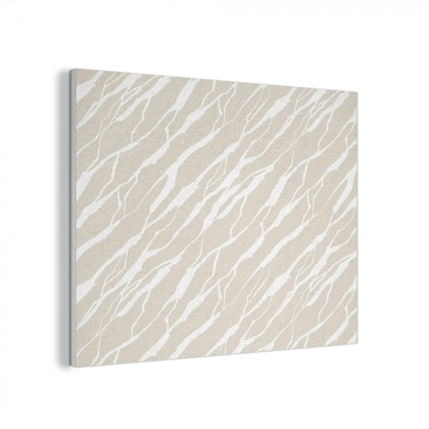 Beige - Wit - Patroon - Structuur PET vilt klein 837 -3d