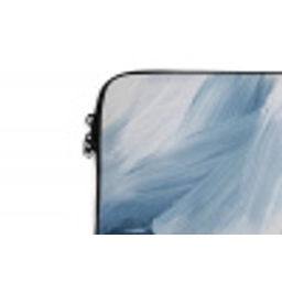 Abstract - Acryl - Blauw - Goud - Elegant laptophoes neopreen klein -detail