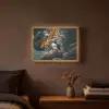 Papegaai - Vogel - Rots - Wit Light Box met batterij (Wandlamp) middel -sfeer4