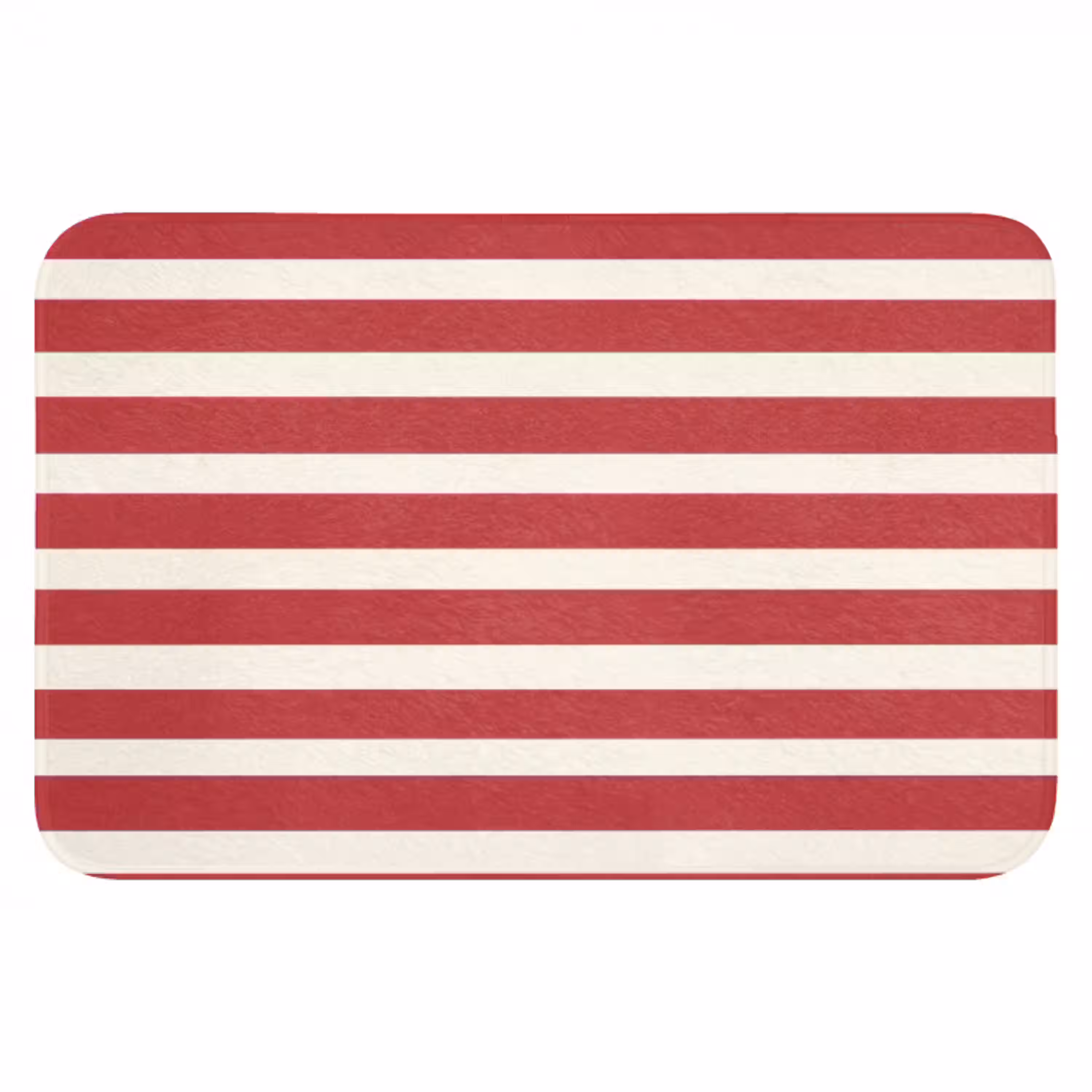 Strepen - Patroon - Rood Badmat klein 997 -3d