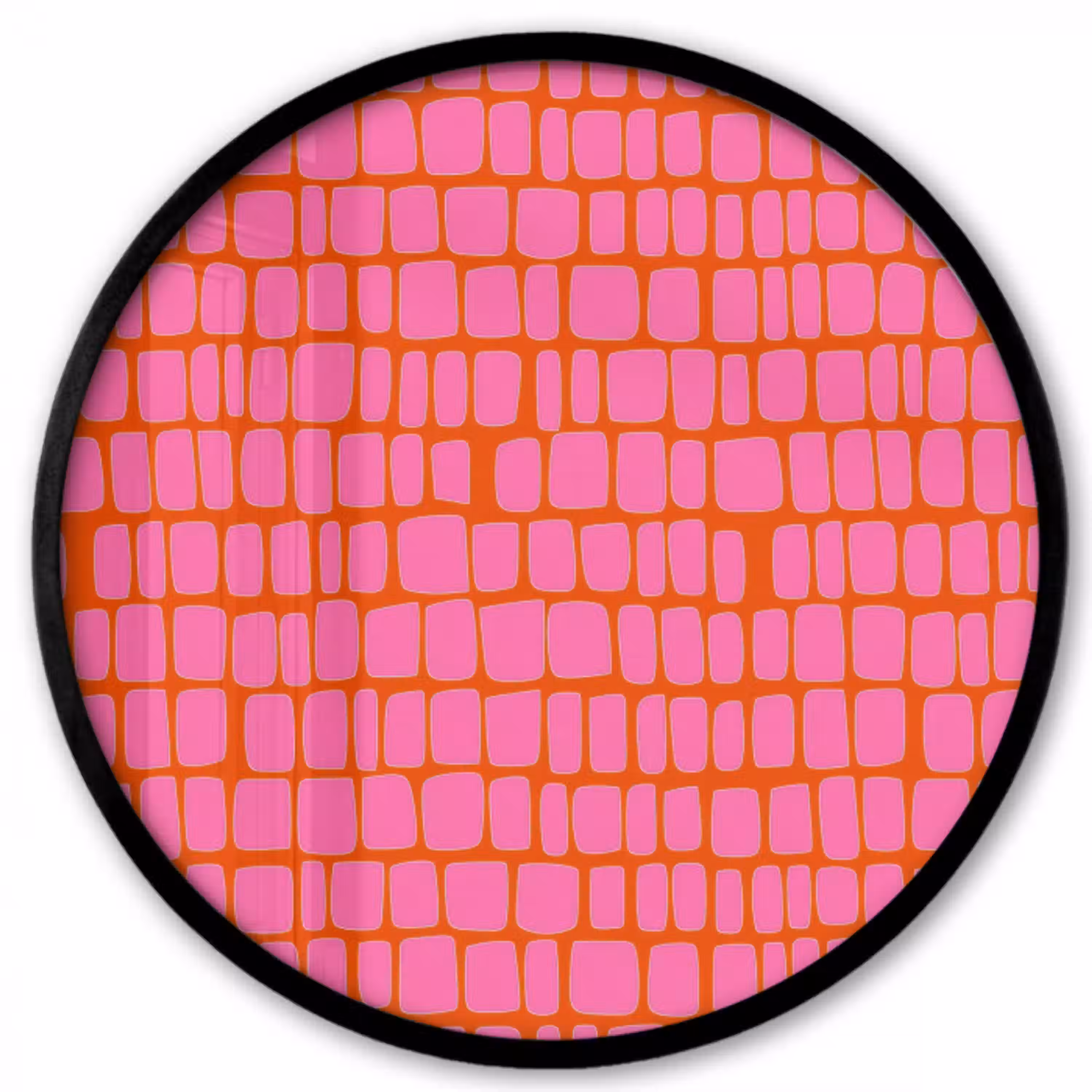 Organisch - Raster - Roze Fotolijst rond zonder passe partout klein 856 -3d