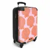Patronen - Schelp patroon in pastelroze NBS - Handbagage koffer - Kinderen Unisex middel -productfoto_3d