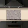 Licht - Grijs - Textuur keuken achterwand spatscherm klein 900 -sfeer1