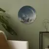 Maan - Kat - Astronaut - Ruimte Akoestische PET Vilt - Rond klein -sfeer2