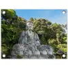 Grote Boeddha in de natuur tuinposter los doek klein -3d