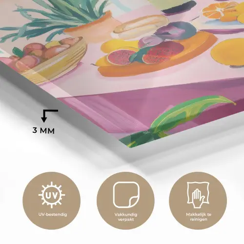 Tafel - Wijn - Fruit plexiglas 5mm klein -sfeer2