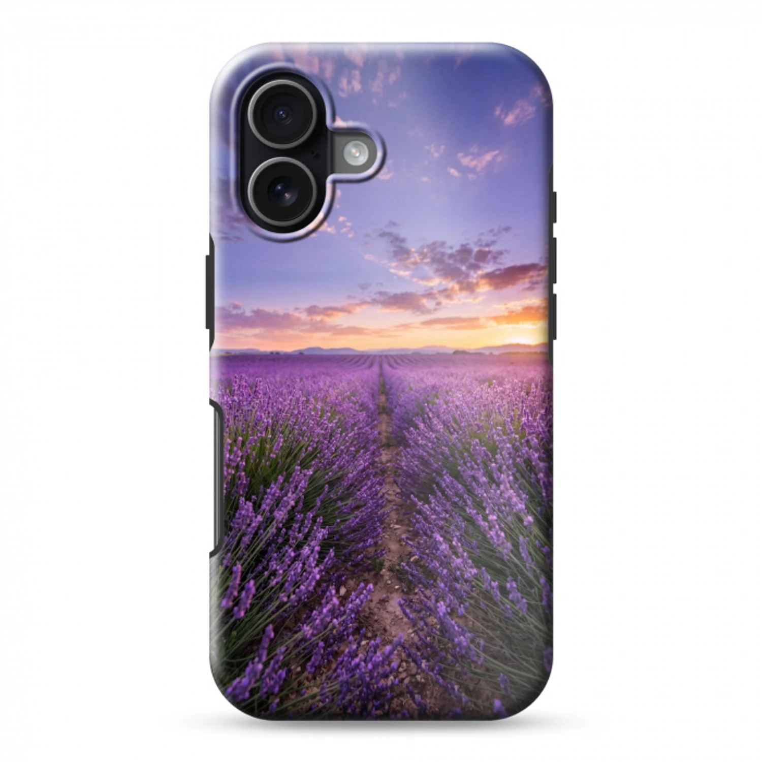 Lavendel - Veld - Natuur - Paars Toughcase MagSafe Apple iPhone 17 klein -3d
