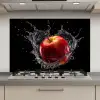 Appel - Rood - Water - Zwart - Fruit keuken achterwand spatscherm klein -3d_website