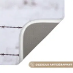 Sneeuwuil - Hek - Sneeuw - Wit Badmat klein -USP_AntislipFR