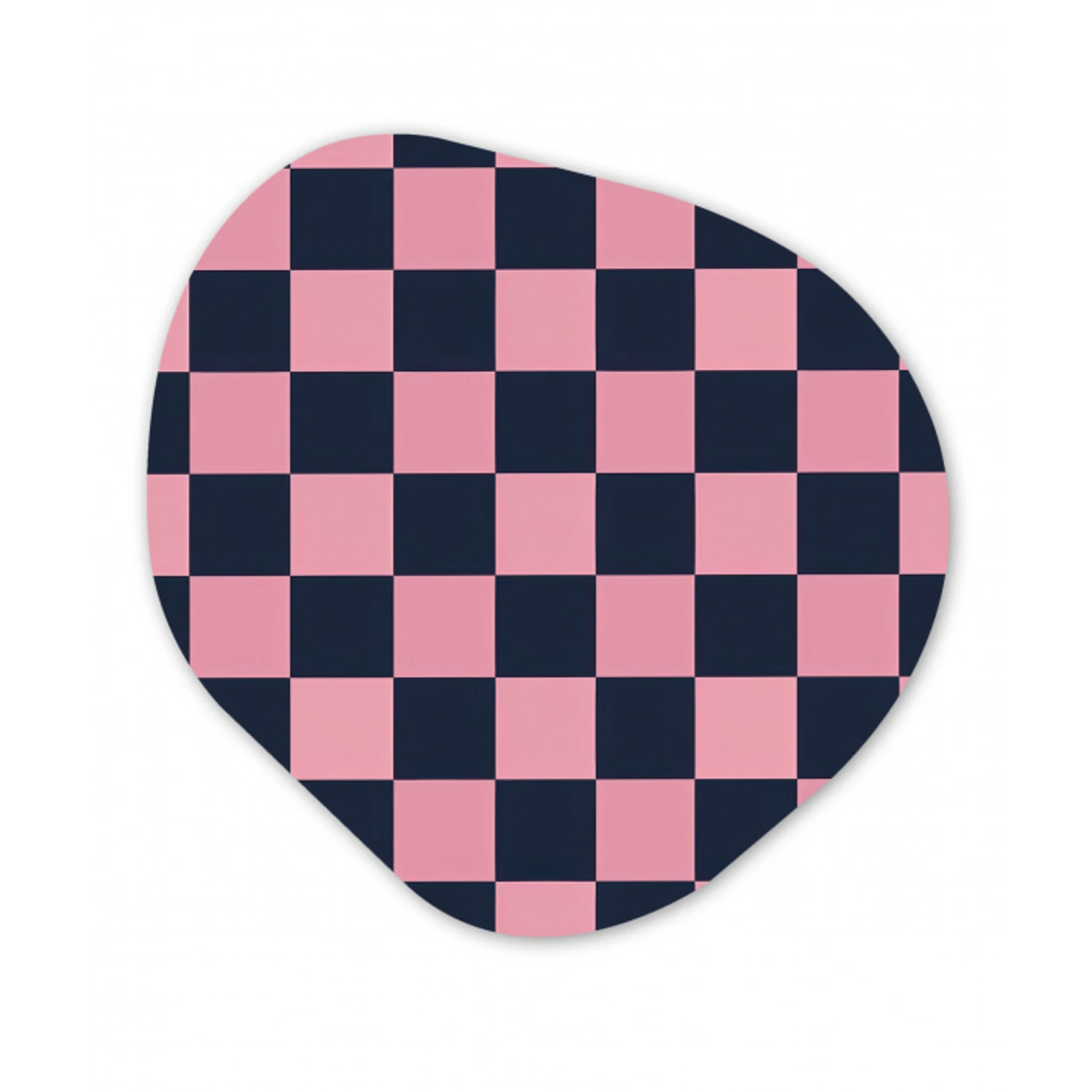 Traditioneel - Patroon - Blauw - Roze Wandcirkel Organisch Forex 3mm klein 629 -3d