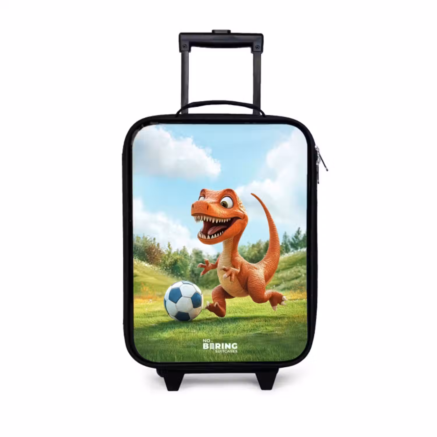 Kinderkoffer - Zwart - Voetbal - Dino - Sport
