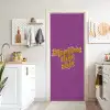Manifest that shit - Paars - Glitter deurposter klein -sfeer5