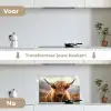 Schotse hooglander - Landschap - Dier keuken achterwand spatscherm klein -voor_na_NL