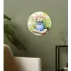 Vaas - Delftsblauw - Madeliefjes Wandcirkel plexiglas klein -sfeer3