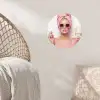 Vrouw - Roze - Wijn - Zonnebril Wandcirkel behangsticker klein -sfeer4