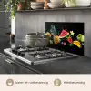 Splash - Fruit - Zwart keuken achterwand spatscherm klein -usp_NL