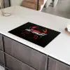 Krab - Rood - Neon - Quote Inductie beschermer vinyl 3mm klein -sfeer8