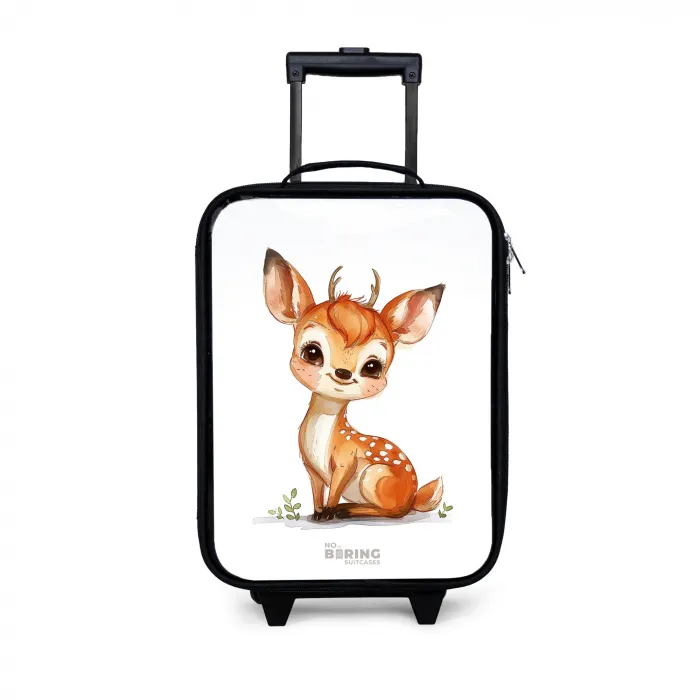 Baby hert Kinderkoffer - Zwart klein -3d