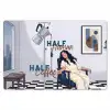 Half human, Half Coffee - Infuus - Koffie Placemat vinyl groot -zzsfeer1_Kitchenyeah-website
