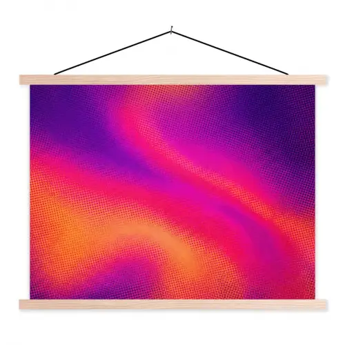 Abstract - Patroon - Kleurverloop textielposter latten blank klein -3d