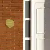 Okergeel - Sierlijk Naambord Organisch middel -sfeer3