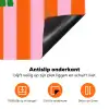 Strepen - Oranje - Verticaal - Ciao bella Inductie beschermer vinyl 3mm klein -zzzzzzz-td-onderkant