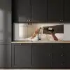 Champagne - Bed - Bubbels keuken achterwand 2 middel -sfeer1