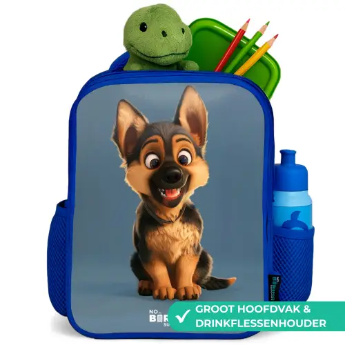 Hylke herder Kinderrugzak - Blauw middel -inhoud_NL