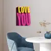 Love - Tekst - Roze - Valentijn poster papier klein -sfeer3